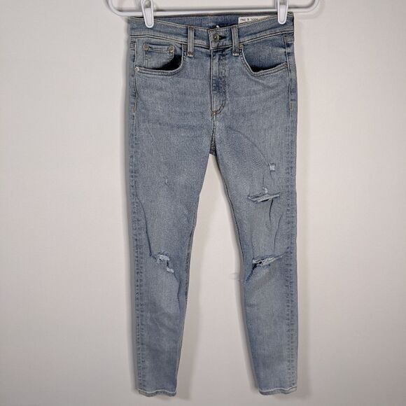 rag & bone High Rise Ankle Skinny Jeans - Picture 1 of 12